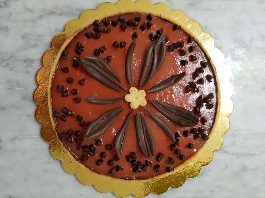 Crostata con gelo di anguria