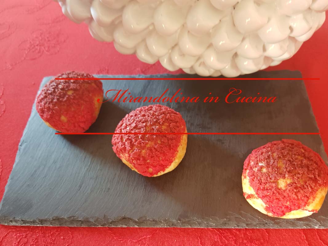 Bignè Craquelin rossi